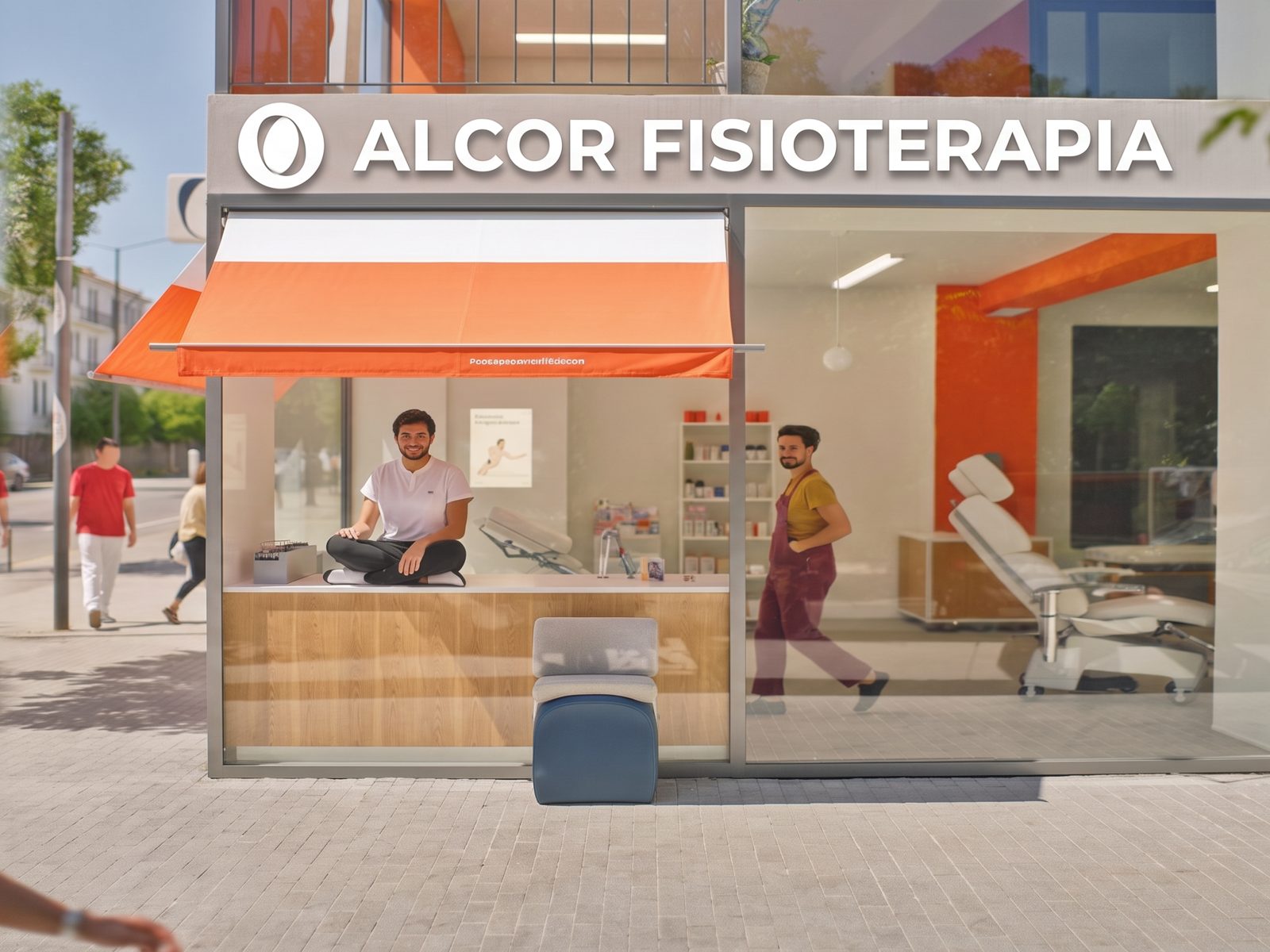 Fachada de Alcor Fisioterapia en la avenida de Segovia